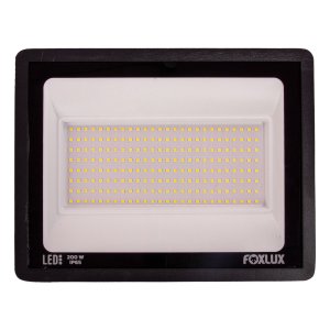 Refletor de Led 200w 6500 K Luz Branca Bivolt Proteção Ip65 Driver Embutido – Foxlux