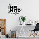 Ver imagem 2 de Adesivo Decorativo Frase Ao Infinito e Além Decoração Quarto Infantil