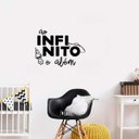 Ver imagem 3 de Adesivo Decorativo Frase Ao Infinito e Além Decoração Quarto Infantil