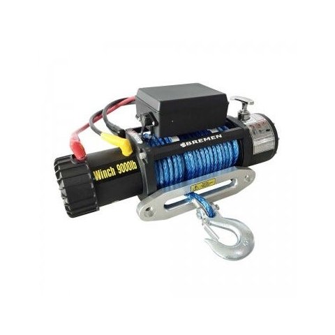 Guincho Eletrico 12V 9000Lb com Cabo Sintetico Bremen