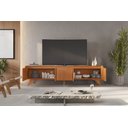 Ver imagem 5 de Rack Grecia 220 4 Portas e 1 Gaveta Mavaular Naturale