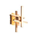 Ver imagem 3 de Arandela Tom Dourado (c)26cm (l)26cm (a)12cm 1x20w 3000k 600lm - Lr002