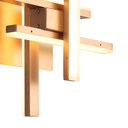 Ver imagem 2 de Arandela Tom Dourado (c)26cm (l)26cm (a)12cm 1x20w 3000k 600lm - Lr002