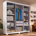 Ver imagem 3 de Guarda Roupa Casal Lisboa 6 Portas 2 Gavetas com Pés