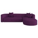 Ver imagem 2 de Sofá Modular Sala de Estar Decoração Luxo 265cm Lado Esquerdo Suede Celinne Luxuoso