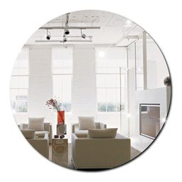 Espelho Decorativo Vidro Redondo de Banheiro Sala 40x40cm - 3