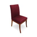 Ver imagem 5 de Kit 2 Cadeiras Raquel para Sala de Jantar Suede Bordô