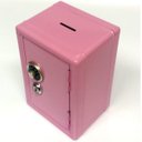 Ver imagem 2 de Mini Cofre Mecânico Segredo Chaves Dinheiro Joias Rosa