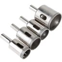 Ver imagem 4 de Kit 10 Brocas Diamantadas 6 a 50mm Fura Vidro Mármore Piso Cerâmica Granito