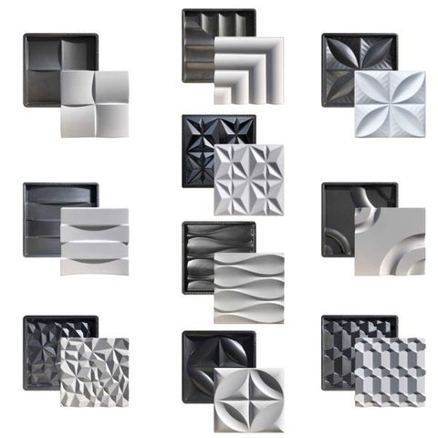 Kit 10 Formas Gesso/Cimento 3D ABS Grandes