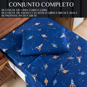 Ver imagem 6 de Conjunto de Lencol Solteiro Bouti 3 Pçs Jogo de Cama Infantil 200 Fios Super Macio:galaxia