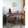 Carrinho de Chá Ferro e Madeira Bar Pintura Eletrostática Sudeste Rústico - 5