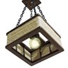 Lustre Pendente Corda Sisal Luminaria Quadrada Retrô Bivolt 110/220V - 4