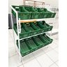 Expositor Frutas Suporte para Sacola com 12 Caixas Hortifruti - 3