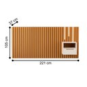 Ver imagem 4 de Cabeceira de Casal com Mesa e Kit Led Quioto Nature Pérola