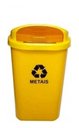 Ver imagem 6 de Kit 6 Lixeira Coleta Seletiva Papeleira - 50 Lts Cor:preto