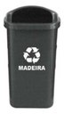 Ver imagem 1 de Kit 6 Lixeira Coleta Seletiva Papeleira - 50 Lts Cor:preto