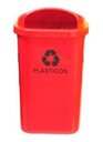 Ver imagem 2 de Kit 6 Lixeira Coleta Seletiva Papeleira - 50 Lts Cor:preto