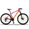Bicicleta Aro 29 Dropp Z3-X 21v Freio a Disco Rosa e Amarelo Maben:15 - 1