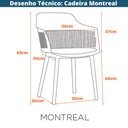 Ver imagem 2 de Kit 4 Cadeiras Montreal Marcela Fratini Almofada em Pu Estrutura em Polipropileno Marrom Capuccino