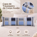 Ver imagem 5 de Capa de Xuxão Estampada Malha 100% Algodão c/ Ziper Xadrez