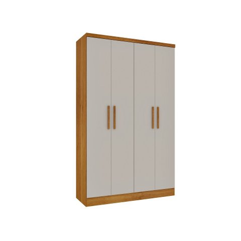 Guarda Roupa Amsterdam 4 Portas Tcil Cinamomo/Off White
