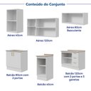 Ver imagem 7 de Cozinha Planejada 6 Peças 3 Aéreos 3 Balcões com Tampo Marselha CabeCasa MadeiraOriginals Branco
