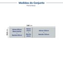 Ver imagem 4 de Cozinha Modulada 6 Peças 3 Aéreos 3 Balcões com Tampo Marselha CabeCasa MadeiraOriginals