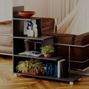 Ver imagem 3 de Estante Escada Ladder Armário Organizador Livreiro Preto