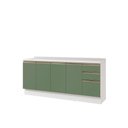 Ver imagem 2 de Balcões de Cozinha 100% Mdf 200cm Branco/verde Celeste Kappesberg