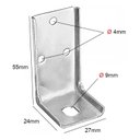 Ver imagem 2 de Suporte Aéreo Reforçado Em Aço Com Capa Plastica Branco (Embalagem Industrial Com 100 Un)