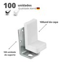 Ver imagem 1 de Suporte Aéreo Reforçado Em Aço Com Capa Plastica Branco (Embalagem Industrial Com 100 Un)