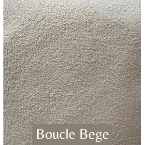 Cabeceira Orgânica Naturale Tecido Bouclê Premium - Bege - 1,40 Casal