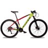Bicicleta Aro 29 Dropp Z7-x Freio Hidráulico 27V Suspensão com Trava Vermelho e Amarelo Maben:21 - 1