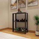 Ver imagem 4 de Sapateira para Hall de Entrada ou Quarto com Sapatas Plásticas Nos Pés - Preto