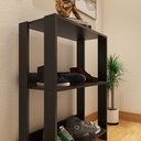 Ver imagem 5 de Sapateira para Hall de Entrada ou Quarto com Sapatas Plásticas Nos Pés - Preto