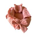 Ver imagem 2 de Kit Ninho Redutor para Berço com Travesseiro Anatômico Rosé + Somente Capa da Almofada de Amamentaçã