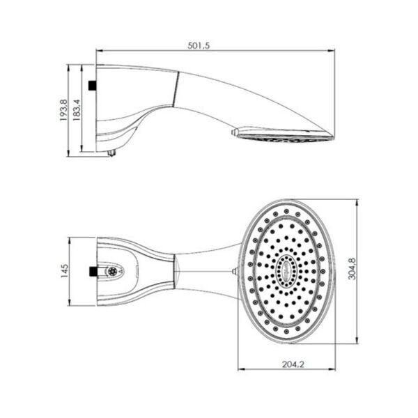 Chuveiro Ducha 220v Eletrônica Hydra Optima Branca Maben - 4