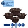 Jogo de Panelas em Cerâmica Duo+ com 4 Peças Ceraflame Chocolate - 2