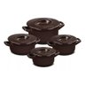 Jogo de Panelas em Cerâmica Duo+ com 4 Peças Ceraflame Chocolate - 1