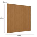 Ver imagem 4 de Painel Ripado Decorativo Sala Quarto 297x250cm Prime L06 Nature Fosco - Mpozenato