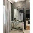 Ver imagem 4 de Kit Espelho Moldura Bisote + Aparador Luxo Cristal