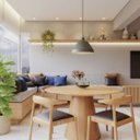 Ver imagem 3 de Mesa de Jantar Cone Redonda 100 Cm Base Madeira Freijó Tampo Freijó Linn Shop Mesa de Jantar Cone Ma