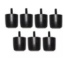 Ver imagem 1 de Kit 7 Pés Jr para Cama Box Baú Queen ou King 4cm de Altura Madeira Maciça Cor:preto