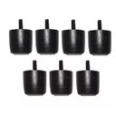Ver imagem 1 de Kit 7 Pés Jr para Cama Box Baú Queen ou King 4cm de Altura Madeira Maciça Cor:preto