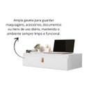 Ver imagem 6 de Console Diana Versátil Escrivaninha Suspensa com Gaveta:branco