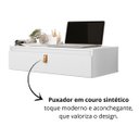 Ver imagem 4 de Console Diana Versátil Escrivaninha Suspensa com Gaveta:branco