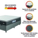 Ver imagem 6 de Cama Box Baú Casal Queen Colchão Espuma D33 Pillow Top Millenium Hellen
