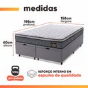 Ver imagem 3 de Cama Box Baú Casal Queen Colchão Espuma D33 Pillow Top Millenium Hellen