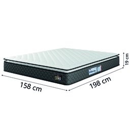 Cama Box Baú Casal Queen Colchão Espuma D33 Pillow Top Millenium Hellen - 5